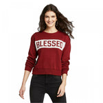 ModernLux Women's Blessed Graphic Sweater