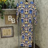 NWT INC International Concepts Printed Asymmetrical Midi Dress Medium