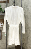 Thalia Sodi Women's Satin Short Wrap Robe