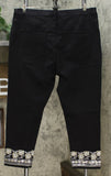 DG2 by Diane Gilman Women's Petite Embroidered Hem Ankle Jeans