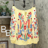 Colleen Lopez Women's Plus Size Embroidered Peasant Blouse