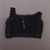 Rhonda Shear Stretch Lace Overlay Bra Black Medium