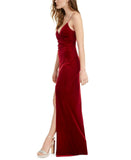 Emerald Sundae Women's Velvet Slip Dress