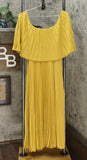 Antthony Women's Pleated Maxi Dress
