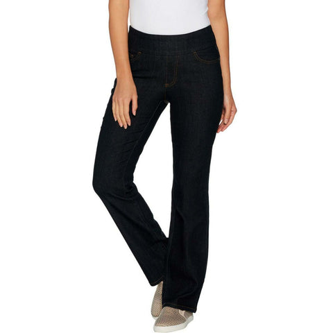 Denim & Co. Plus Tall How Smooth Slightly Bootcut Jeans
