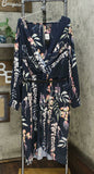 City Chic Women's Trendy Plus Size Floral Vine Dress Navy XXL (24W)