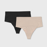 Maidenform Self Expressions Women's Shaping Thong SES080 Beige L