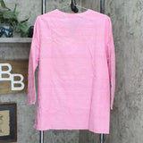 NWT Denim & Co. Eyelet Button Front Shirt and Tank Set. A351579 Large