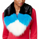 Betsey Johnson xox Trolls Faux Fur Colorblocked Muffler Scarf
