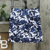 S.C.& CO. Women's 360 Degrees Tummy Control Skort Blue Floral Small