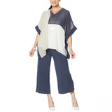 MarlaWynne WynneLayers Women's Colorblocked V-Neck Poncho