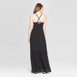 Universal Thread Women's Sleeveless Square Neck Tiered Maxi Dress