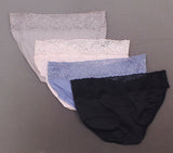 Felina Women's 4 Pack Super Stretch Bikini Panties Assorted S/M