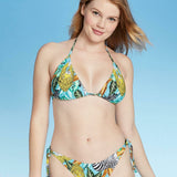 Xhilaration Women's Jungle Animals Triangle Bikini Top