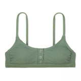 Xhilaration Women's Convertible Rib Snap Front Bralette Bikini Top