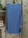 DG2 by Diane Gilman Women's SoftCell Chambray Easy Tank Top