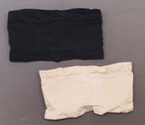 Rhonda Shear 2 Pack Underwire Bandeau Bras Black / Nude 1X