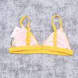Shade & Shore Women's Ribbed Triangle Bikini Top