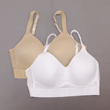 Rhonda Shear 2 Pack Mesh Back Molded Cup Bras White/ Nude XL