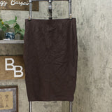 Prologue Women's Ponte Knit Midi Pencil Skirt