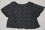 Ava & Viv Women's Plus Size Printed Soft Woven Short Sleeve Blouse Top