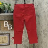 DG2 by Diane Gilman Women's Petite Virtual Stretch Side Slit Crop Jeans