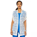 Antthony Women's Lacey Days Short Sleeve Open Knit Cardigan