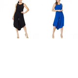 Nina Leonard Women's Plus Size Miracle Matte Jersey Culotte Jumpsuit