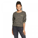 Grayson Threads Women's Wild Child Zebra Long Sleeve Cropped T-Shirt