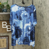 DG2 by Diane Gilman Women's Plus Size Short Sleeve Floral Printed T-Shirt