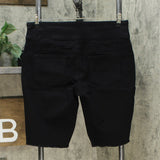 DG2 by Diane Gilman Classic Stretch Pull On Bermuda Shorts Black Petite Large