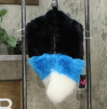Betsey Johnson xox Trolls Faux Fur Colorblocked Muffler Scarf