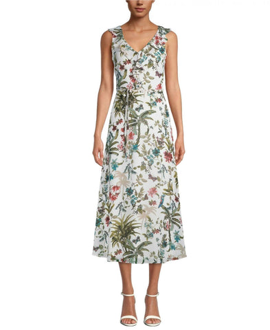 INC International Concepts Women's Sleeveless Floral Maxi Dress