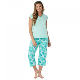 AnyBody Women's Cozy Knit Fruit Slice Printed Pajama Set