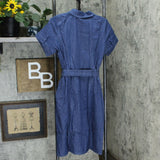 Brooke Shields Women's Timeless Short-Sleeve Denim Shirt Dress
