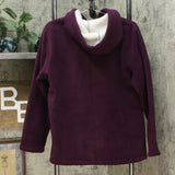 Denim & Co. Women's Sherpa Lined Hooded Zip Front Fleece Jacket