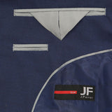 JF J.Ferrar Men's Slim Fit 2-Button Suit Coat Jacket Dark Blue Texture 42S