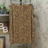 Ava & Viv Women's Plus Size Animal Print Midi Skirt