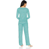 HUE Women's 2 Piece Printed Knit Pajama Set