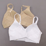 Rhonda Shear 2 Pack Mesh Back Detail Molded Cup Bras White/ Nude Plus 1X