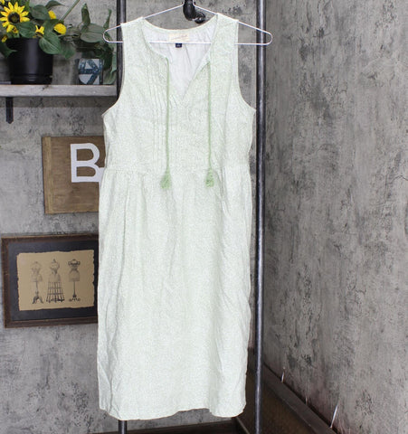 Universal Thread Women's Sleeveless Linen Tie-Front Dress Green S –  Biggybargains