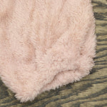 Forgotten Grace Faux Fur Chevron 1/2-Zip Pullover Fleece Jacket