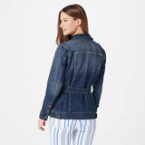 Laurie Felt Women's Classic Denim Belted Jean Jacket