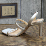 A New Day Womens Nala Stiletto Heels Silver Gray 7