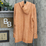 Denim & Co. Button Front Long-Sleeve Sweater With Hood
