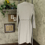 A New Day Women's Long Sleeve Mock Turtleneck Belted Knit Midi Dress