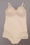 Rhonda Shear Women's Plus Size Bodysuit With Molded Cups Frappe 1X
