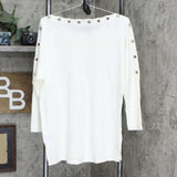 Antthony Womens Dolman Sleeve Pullover Sweater. 727327 Ivory M