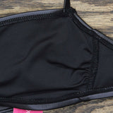 Xhilaration Women's Faux Leather Look Bralette Bikini Top