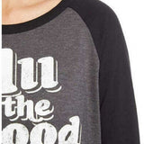 NWT Chaser Women's 3/4 Sleeve Raglan Motivational Graphic T-Shirt. 1400454 XL